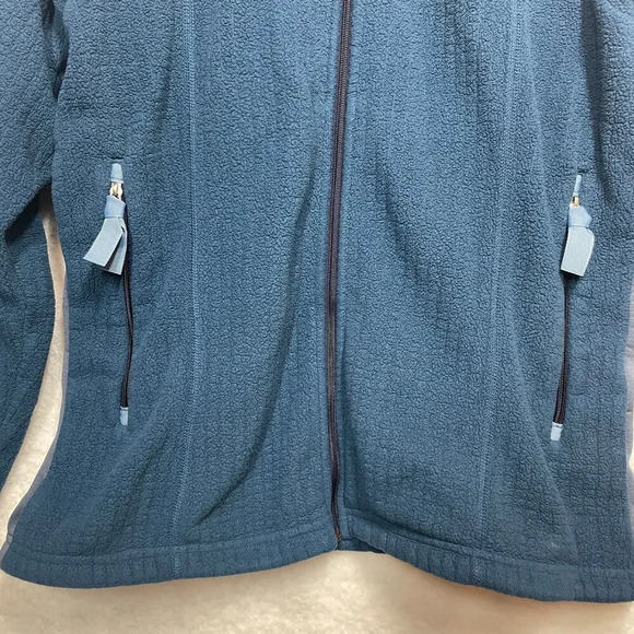 Patagonia Women's Zip Up Jacket Long Sleeve Size M Pockets Fleece Blue - Picture 3 of 12